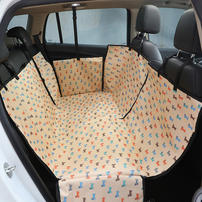 Dog Car Mats, Dog Mats, Golden Retriever Pet Dog Cushions, Rear Car Mats, Waterproof and Dirt-Resistant Car Pet Seat Covers