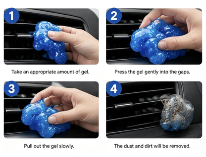 Car Cleaning Gel Universal Dust Removal Putty Keyboard Vent Cleaner Reusable Interior Cleaning Slime for Car Home Office