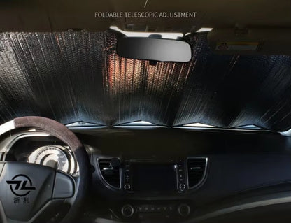 High Quality Pe Bubble Foldable Car Sun Shades Front Custom Printing Car Sunshade