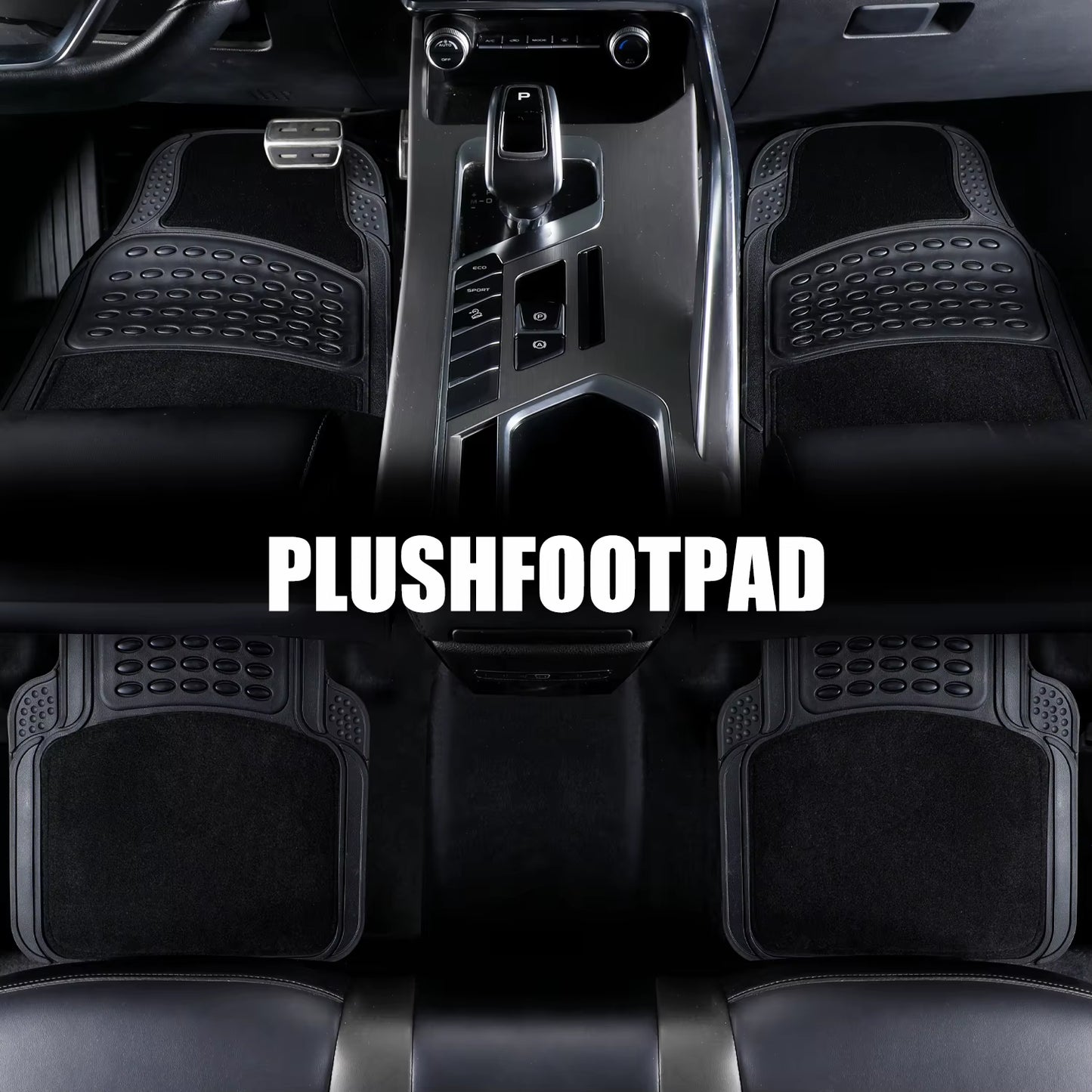 Factory Direct Luxury All-Season Front Car Floor Mats PVC/TPR/TPE Waterproof Non-Slip Cow Eye Patch Carpet 3D 10Mm Thick