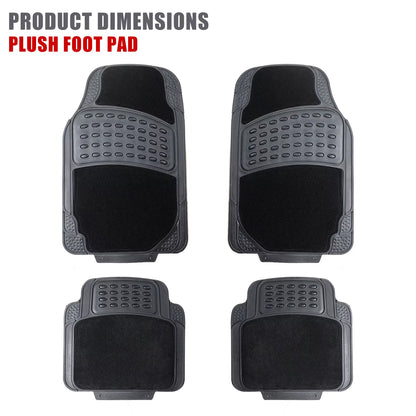 Factory Direct Luxury All-Season Front Car Floor Mats PVC/TPR/TPE Waterproof Non-Slip Cow Eye Patch Carpet 3D 10Mm Thick