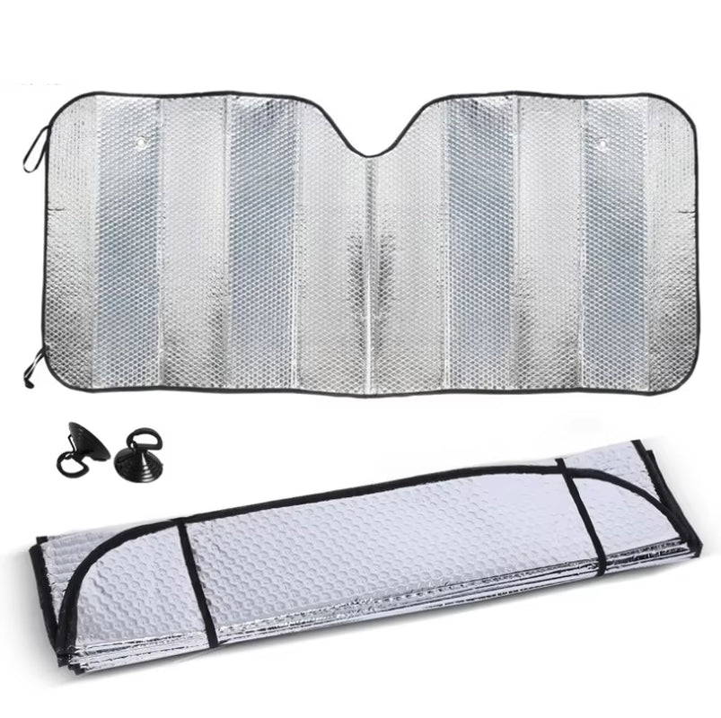 High Quality Pe Bubble Foldable Car Sun Shades Front Custom Printing Car Sunshade
