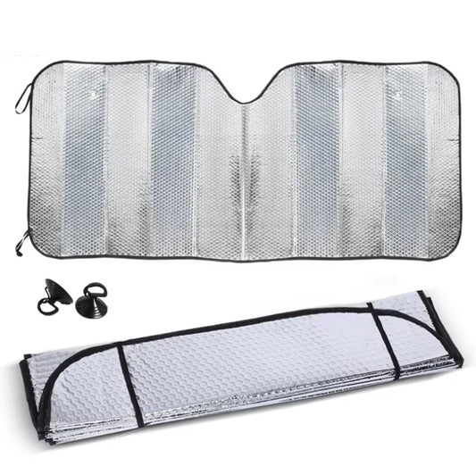 High Quality Pe Bubble Foldable Car Sun Shades Front Custom Printing Car Sunshade