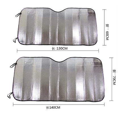 High Quality Pe Bubble Foldable Car Sun Shades Front Custom Printing Car Sunshade
