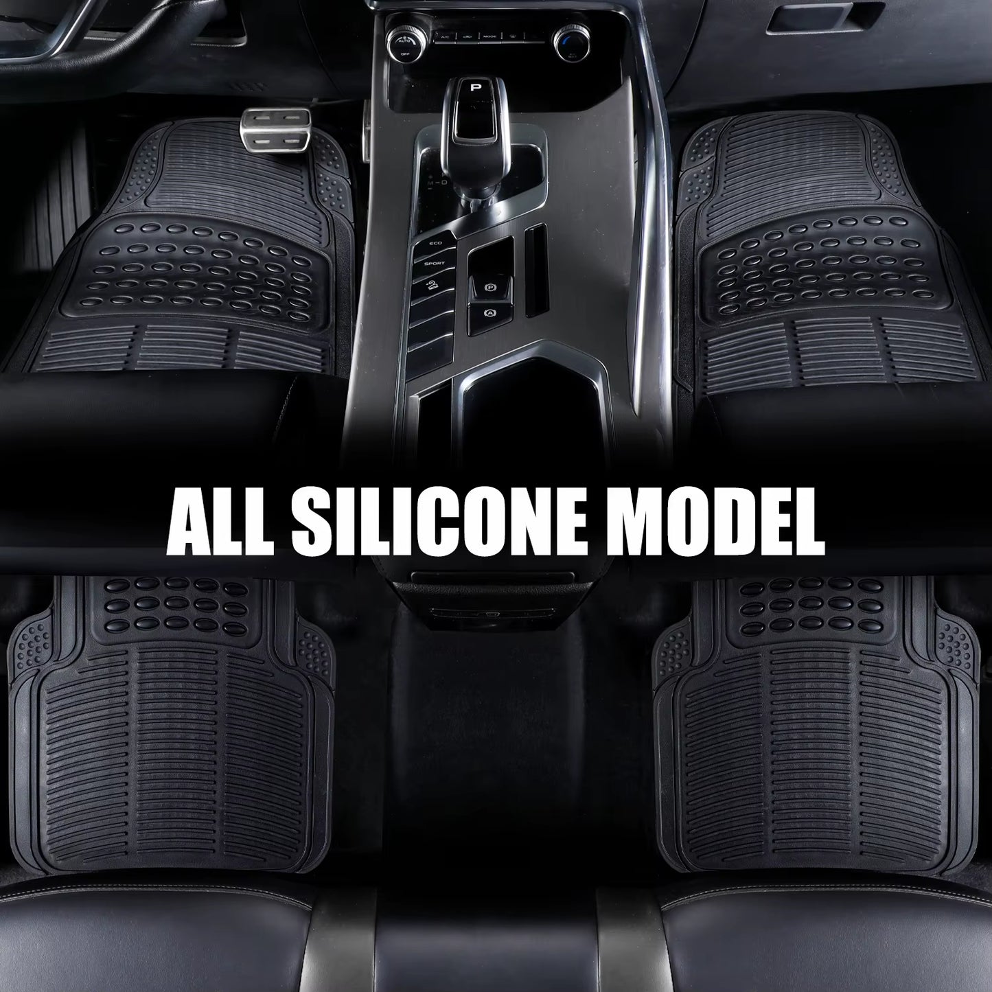 Factory Direct Luxury All-Season Front Car Floor Mats PVC/TPR/TPE Waterproof Non-Slip Cow Eye Patch Carpet 3D 10Mm Thick