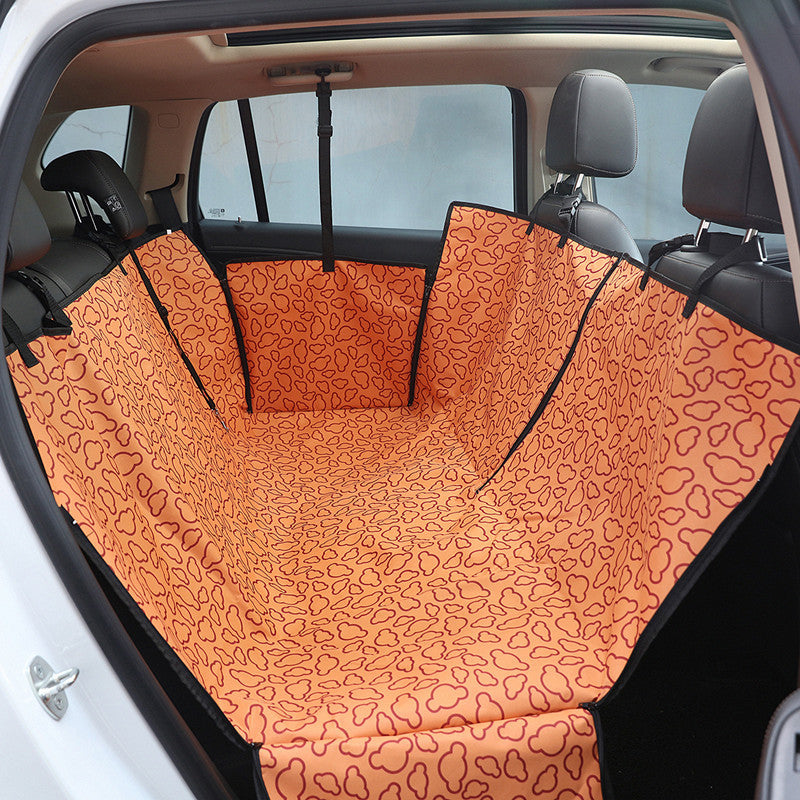 Dog Car Mats, Dog Mats, Golden Retriever Pet Dog Cushions, Rear Car Mats, Waterproof and Dirt-Resistant Car Pet Seat Covers