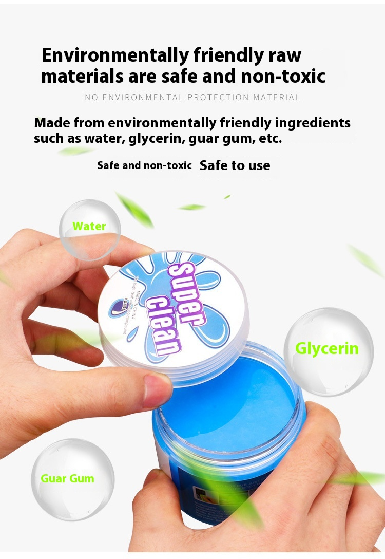 Eco-friendly ingredients - water, glycerin, guar gum